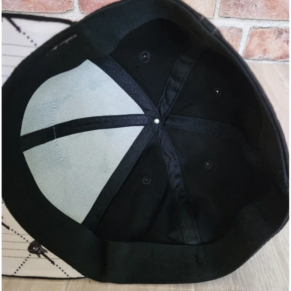 Hard Rock Hotel Baseball Cap Black & White Guitars Las Vegas One Size